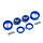 TRAXXAS TRX4M Wheels, 1.0", Method Race Wheels® 105 Beadlock (satin black chrome with blue beadlock) (2)