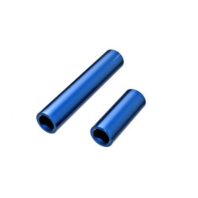 TRAXXAS TRX4M Driveshafts, center, female, 6061-T6 aluminum (blue-anodized) (front & rear) (for use with #9751 metal center driveshafts)