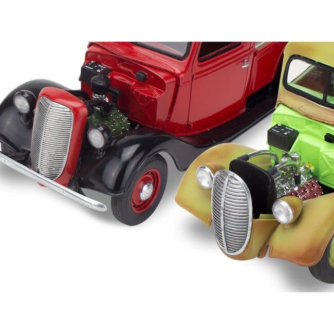 REVELL 1937 FORD PICKUP STREET ROD WITH SURF BOARD 1/25