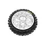 Losi Dunlop MX53 Rear Tyre Mounted with Chrome Wheel, ProMoto-MX