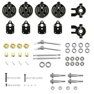 HOBBY DETAILS HOBBY DETAILS TRX4M PORTAL AXLES BRASS 4PCS