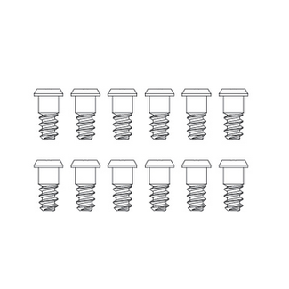 MJX MJX Step Flat Screw Head Screws (12pcs) [M2665]