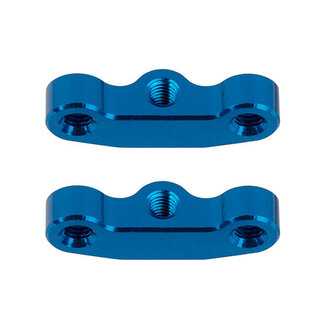 TEAM ASSOCIATED TEAM ASSOCIATED RC10B7 Hub Link Mounts, +1mm, blue aluminum