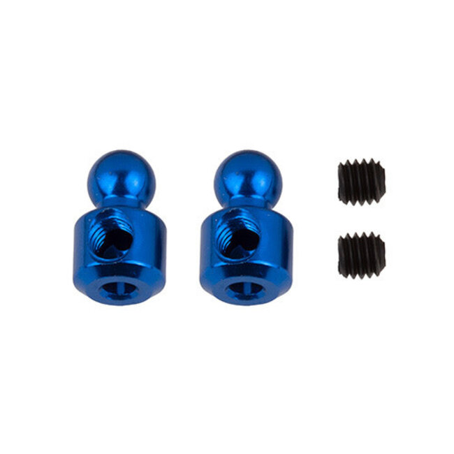 TEAM ASSOCIATED RC10B7 Anti-Roll Bar Hardware Set, blue aluminum
