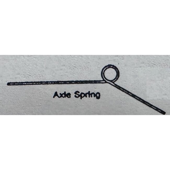 TAMIYA REAR AXLE SPRING HORNET / SUPER HORNET 1 PAIR  "ORIGINAL TYPE  NO LOOP"