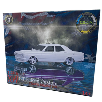 DDA COLLECTABLES DDA 241K 1/24 Custom Slammed XW GTHO Ford Sealed Body Opening Bonnet with Engine Plastic Model Kit