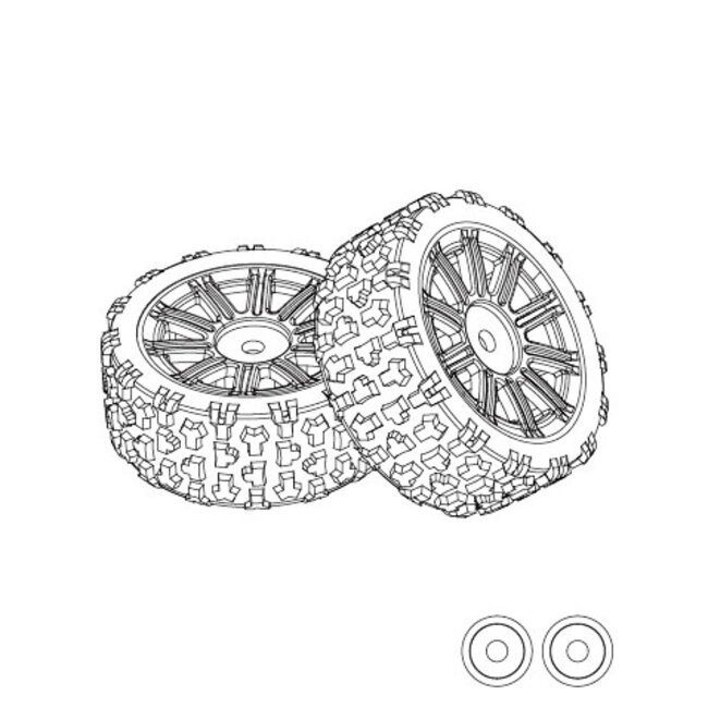 MJX 1415B2 Tire (2Pcs)