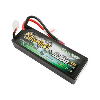 GENS ACE Gens Ace 2S Bashing 5200mAh 7.4V 35C Hardcase/Hardwired LiPo Battery (Deans)