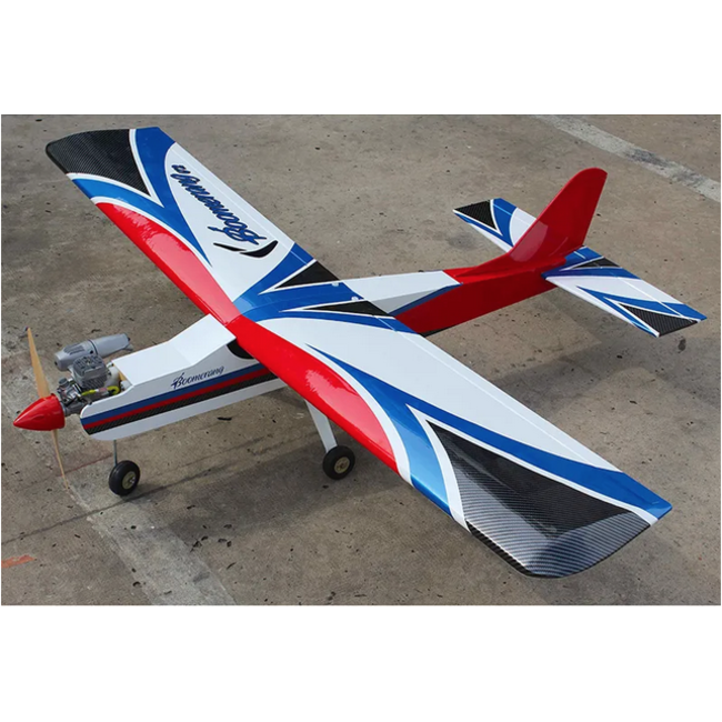 BOOMERANG V3 ARF TRAINER FOR 40/46 2C 10cc gas  WITH OUT RADIO & ENGINE 1.5.5mt span