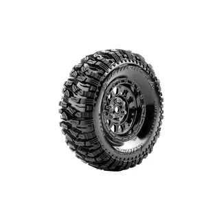 LOUISE WORLD LOUISE CR-Mallet Super Soft Crawler Tyre 1.9" class tyre 12mm hex Chrome Black