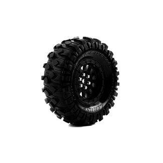 LOUISE WORLD LOUISE CR-Rowdy Super Soft Crawler Tyre 1.9" class tyre 12mm hex Black chrome