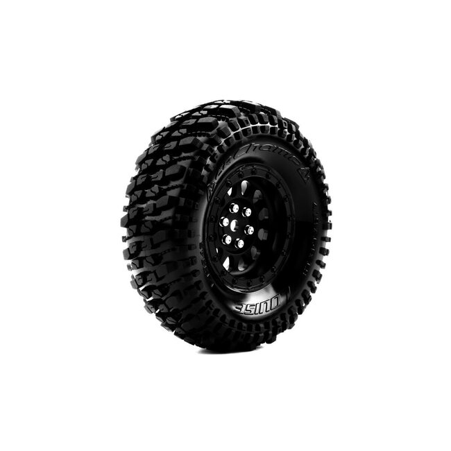 LOUISE CR-Champ Super Soft Crawler Tyre 1.9" class tyre 12mm hex Chrome Black