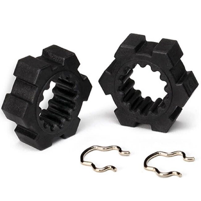 TRAXXAS WHEEL HUBS HEX/HEX CLIPS (2)