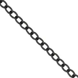 ACE RADIO CONTROLLED MODELS ACE 1mt 9X6MM OVAL LINK  BLACK CHAIN