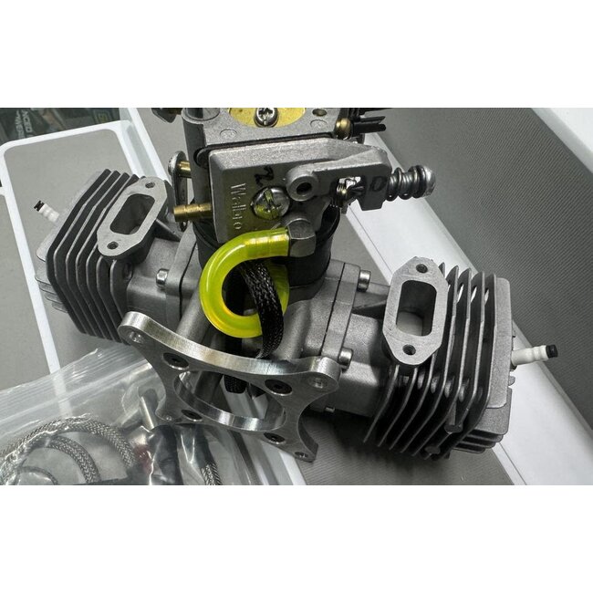 VVRC 40cc Twin petrol ignition motor w/ 1/4" plugs & ignition unit