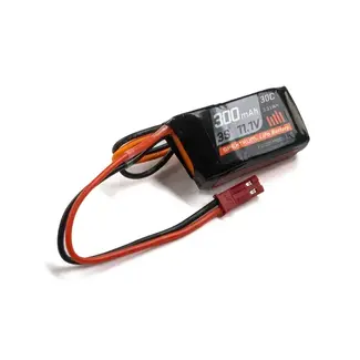 SPEKTRUM Spektrum 11.1V 3S 300mAh 30C LiPo Battery w/ JST Connector SPMX3003SJ30