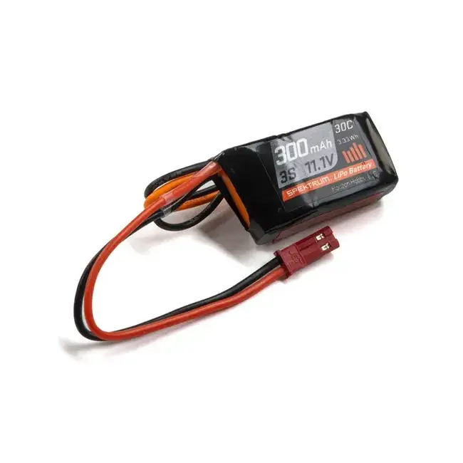 Spektrum 11.1V 3S 300mAh 30C LiPo Battery w/ JST Connector SPMX3003SJ30