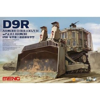 MENG Meng 1/35 D9R Armoured Bulldozer w/ Slat Armour Plastic Model Kit
