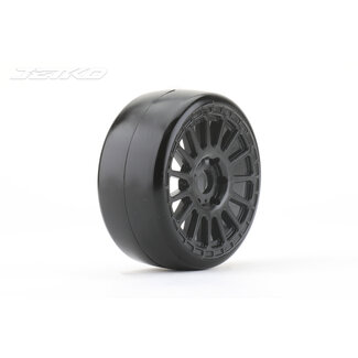 JETKO Jetko 1/8 GT BUSTER Tyres (Radia Rim/Black/Ultra Soft/Belted) (2pcs) [1101RBUSGB]