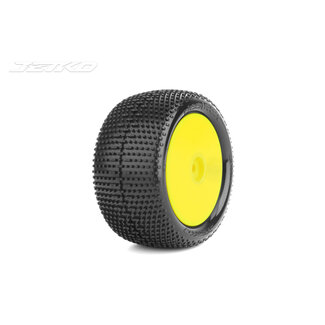 JETKO Jetko 1/10 Buggy 2&4WD Rear-DESIRER/Dish/Yellow Rim/SUPER Soft [2010DYSSG] PRE MOUNTED