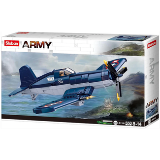 SLUBAN Sluban - B1109 WW2 F4U FIGHTER 550 PCS AGES 8+ C12