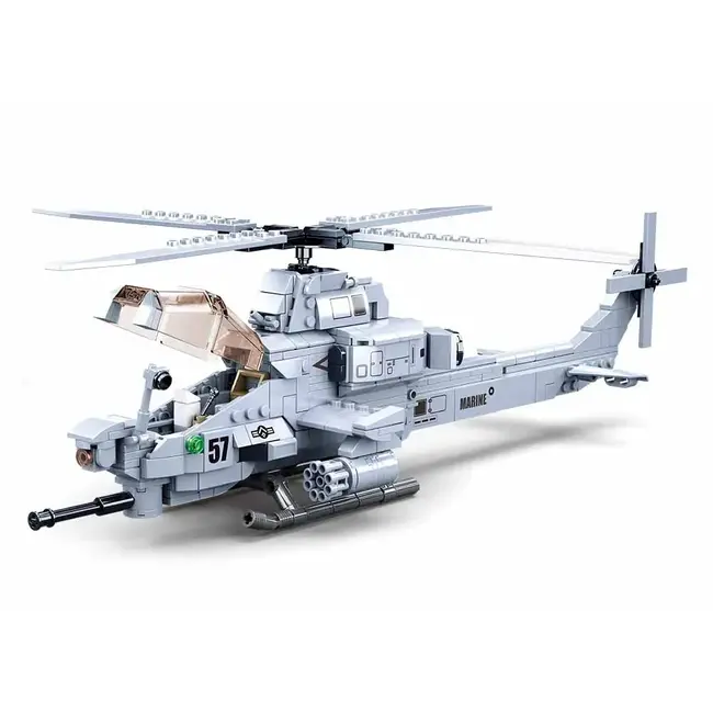 Sluban - B0838 MB AH-1Z ATTACK HELICOPTER 482 PCS 10+ C12