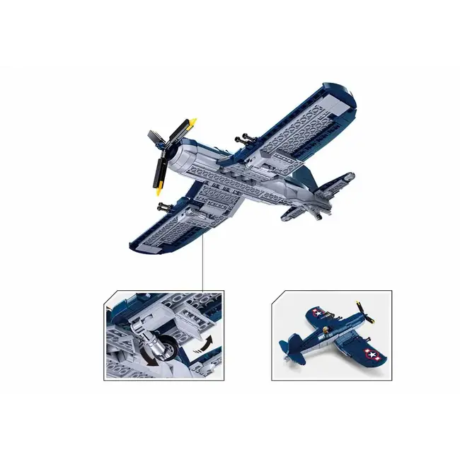 Sluban - B1109 WW2 F4U FIGHTER 550 PCS AGES 8+ C12
