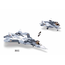 Sluban Gray White Jet Fighter 2 in 1