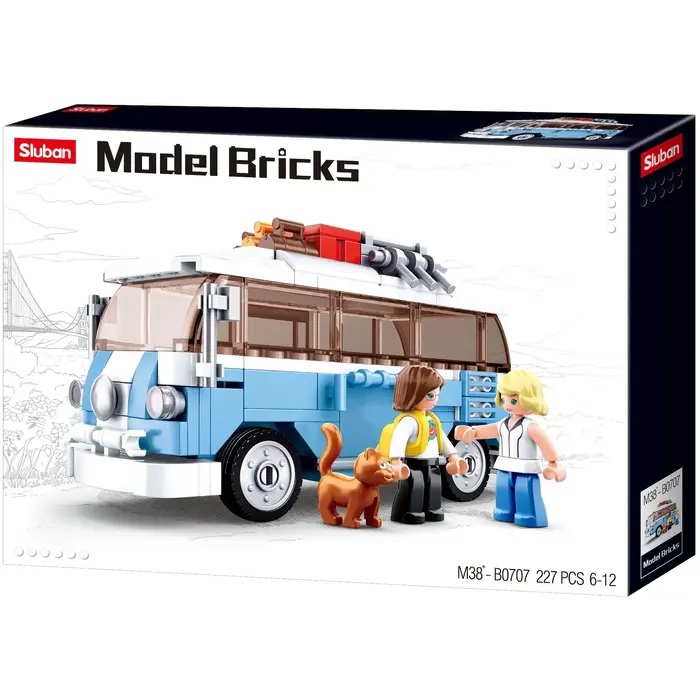 Sluban B0707 MODEL BRICKS CAMPERVAN 227 PCS C32 - www.acercmodels.com