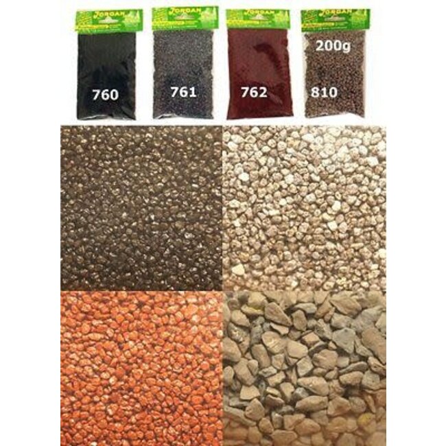 Jordan 762 200G BROWN BALLAST (HO/N/Z Scale)