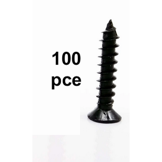 ACE IMPORTS ACE 100 PCE M1.7 X 12mm  Black Phillips Cross Flat Countersunk Head Self-tapping Wood Screw