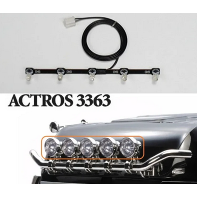ACE 1:14th Scale LED Original Roof Spotlights Upgrade Light Board for Tamiya  ACTROS 3363