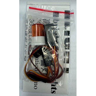 INTEGY ACE T3 Realistic Roof Top Flashing Light LED with Plastic Housing for 1/10 Scale OPERATED FROM TX