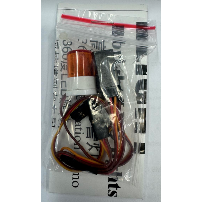 ACE T3 Realistic Roof Top Flashing Light LED with Plastic Housing for 1/10 Scale OPERATED FROM TX