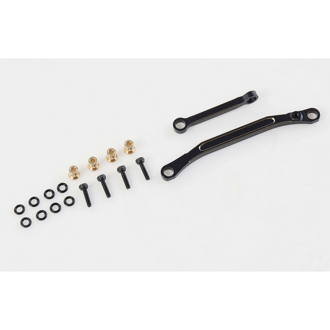 FMS Upgrades FCX24 BRASS STEERING LINKAGE SET BLACK For Smasher, Power Wagon, K5 Blazer, Lemur, Unimog 421