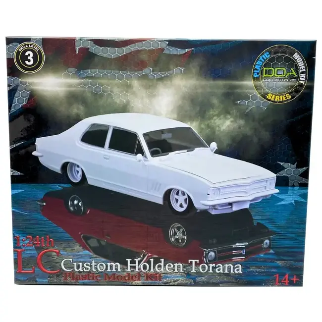 DDA 1:24 Plastic Kit LC Torana GTR Sealed Body Opening Bonnet w/Engine