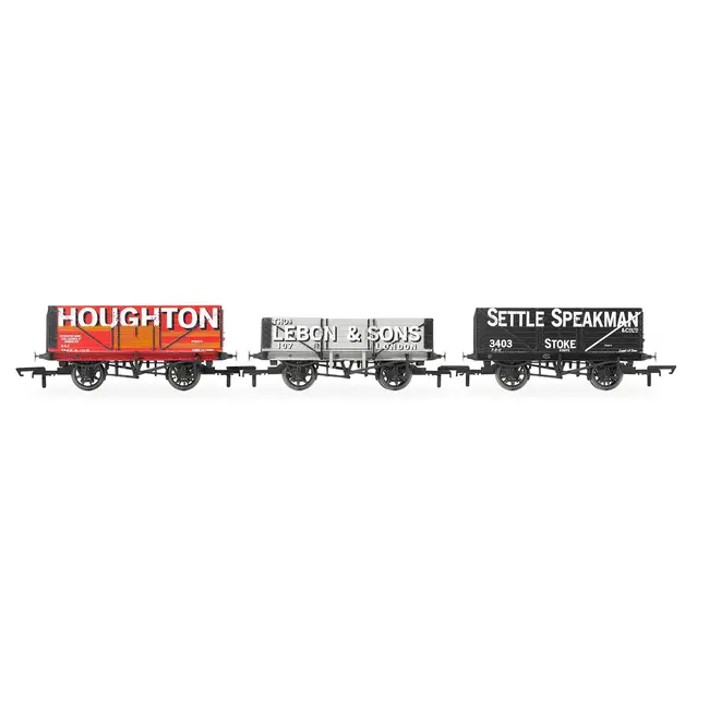 HORNBY TRIPLE WAGON PACK HOUGHTON MAIN THOS. LEBON & SONS & SETTLE SPEAKMAN - ERA 3