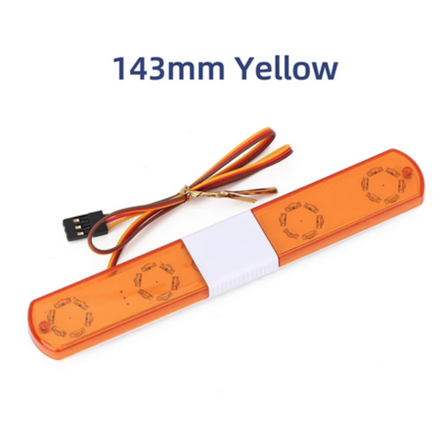 LED FLASHING  LIGHT  ORANGE 143mm 4.8-6V ONLY  6 FUCTION  CONTROLLED BY TRANSMITTER