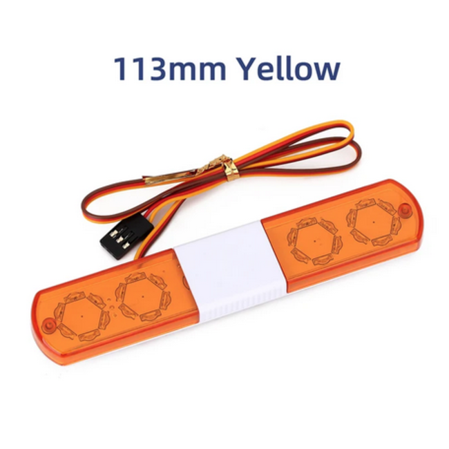 LED FLASHING  LIGHT  ORANGE 113mm 4.8-6V ONLY  6 FUCTION  CONTROLLED BY TRANSMITTER