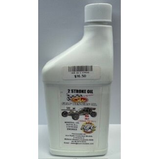 ACE RADIO CONTROLLED MODELS RACE GULF WESTERN 2 STROKE OIL USE 25:1 MAKES 6.25lt   2 STROKE OIL 500ml 40ML TO 1lt