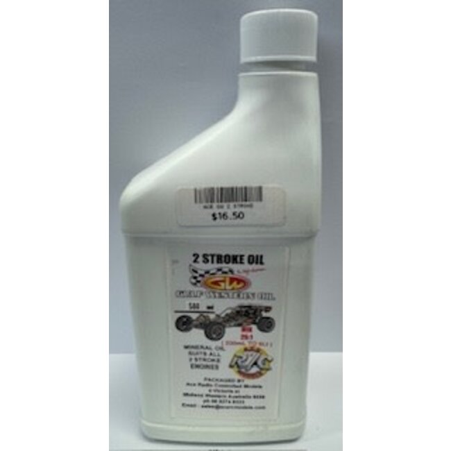 ACE GULF WESTERN 2 STROKE OIL USE 25:1 MAKES 6.25lt   2 STROKE OIL 500ml 40ML TO 1lt
