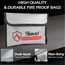 9IMOD LIPO SAFE  BAG SMALL SILVER OR BLACK 127 X 203mm WATERPROOF SILICONE COVERED