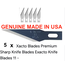 XACTO #11 BLADES TUBED ( 5 pack ) MADE IN USA