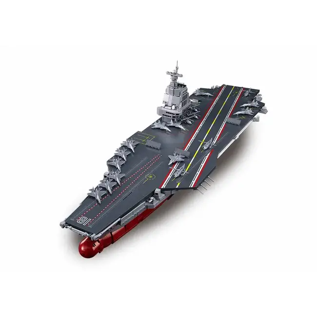 Sluban FUJIAN PLA NAVY AIRCRAFT CARRIER 1/450   1312 PCE AGE 12+