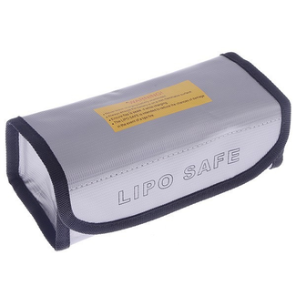 ACE RADIO CONTROLLED MODELS ACE LIPO  BAG LARGE   185 X 75 X 60mm  SILVER OR BLACK