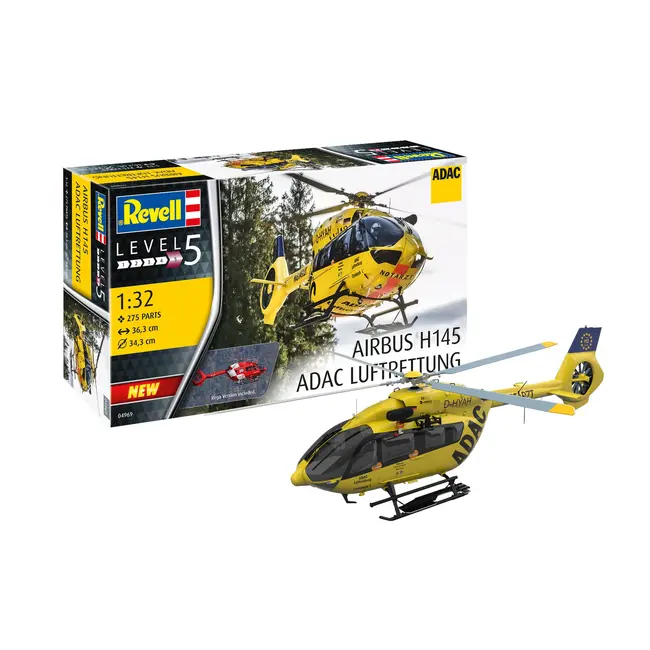 REVELL 1/32 AIRBUS H145 ADAC luftrettung  HELICOPTER