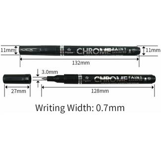 MOLOTOW FLYSEA PAINT MARKER 0.7mm CHROME PEN
