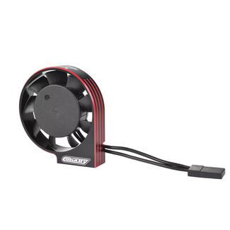 TEAM CORALLY Team Corally - Ultra High Speed Cooling Fan XF-40 w/BEC connector - 40mm - Black - Red