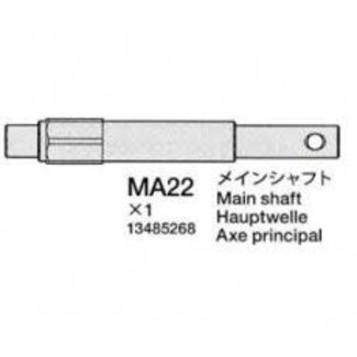 TAMIYA TAMIYA 13485268 3485268 MAIN SHAFT TD4 TD-4