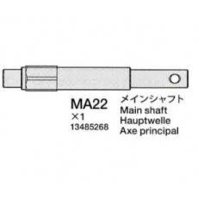 TAMIYA 13485268 3485268 MAIN SHAFT TD4 TD-4